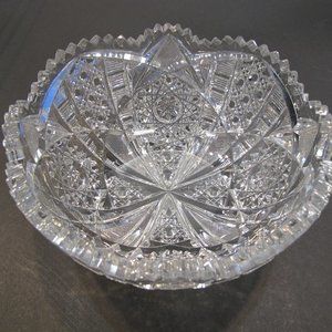 Abp cut glass bowl Antique